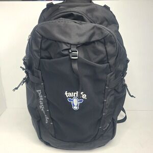 Patagonia Paxat Backpack 32L Laptop Travel Hiking School Black Fairlife Logo
